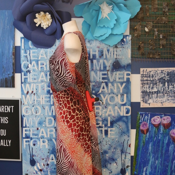 Igigi Maxi Dress Animal print Plus Size 14 24 - Picture 4 of 8